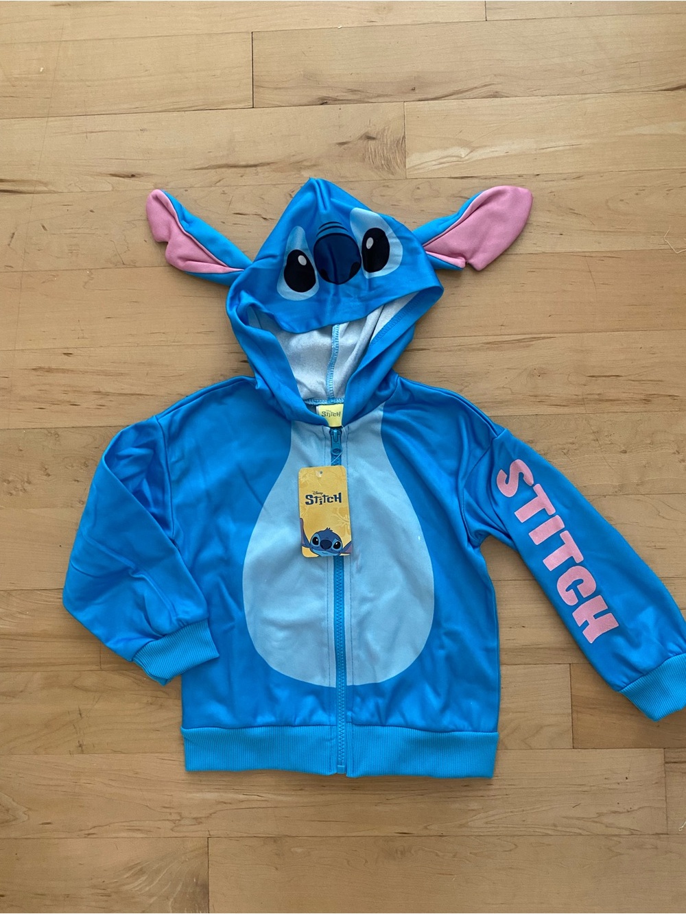 Stitch Disney Blue & Pink Stitch Character Hoodie for Kids